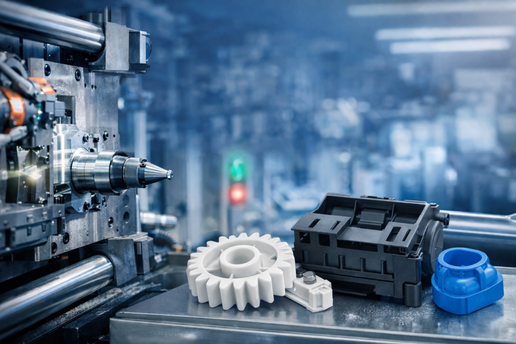 Moldeo por inyección de plásticos industriales con piezas técnicas de alta precisión